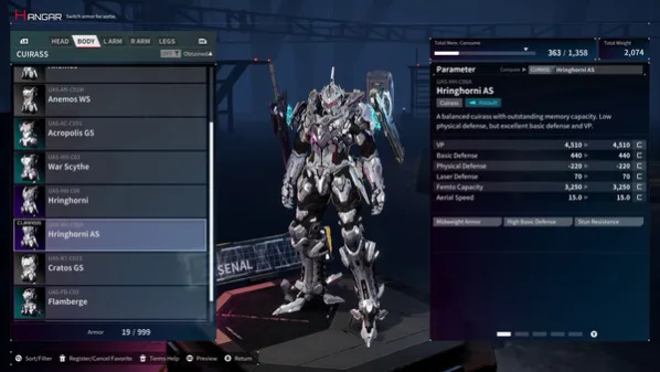 Daemon X Machina: Titanic Scion PC Screenshot
